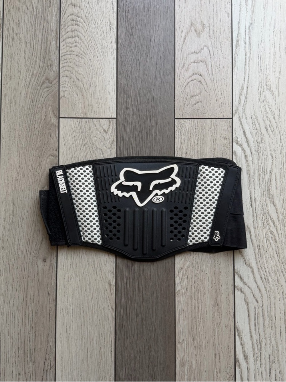 Fox Racing Black & White Protective Waist Belt Small
